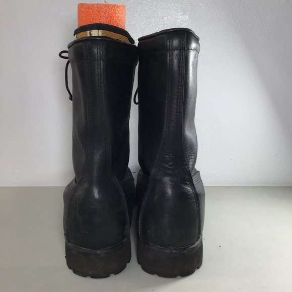 Belleville Military Leather Combat Boots Black 10W - Picture 4 of 14